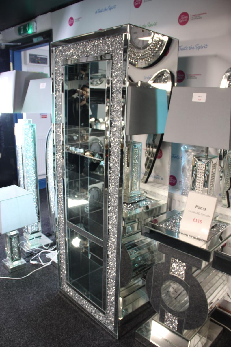 Roma High Bookcase — Mirrored Furniture handmade to order by Langham Furniture, image 6 of 9