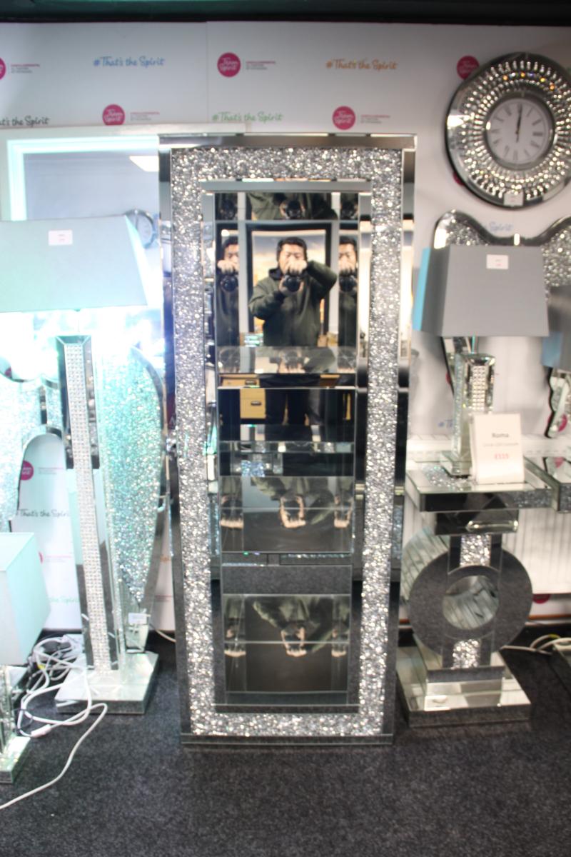 Roma High Bookcase — Mirrored Furniture handmade to order by Langham Furniture, image 7 of 9