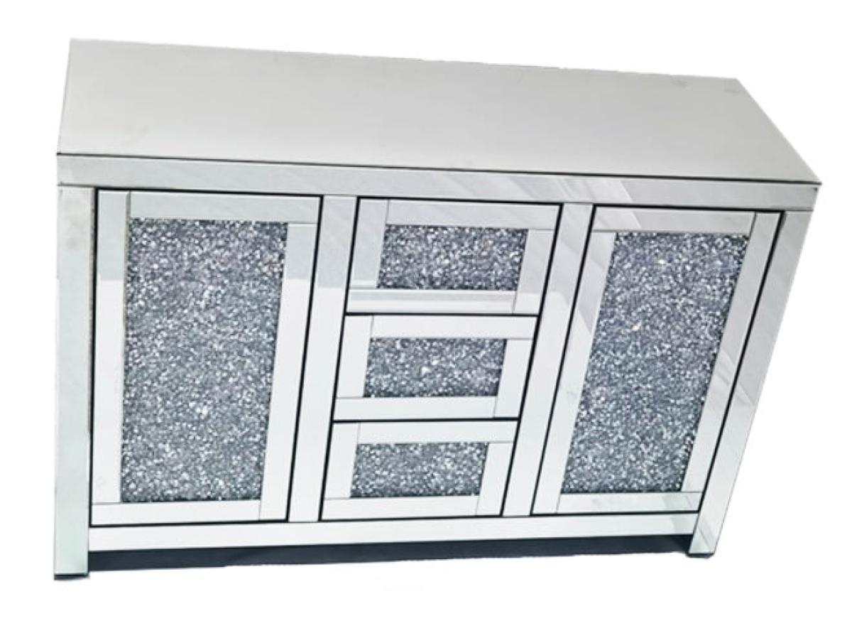 Roma 2 Door 3 Drawer Large Sideboard — Mirrored Furniture handmade to order by Langham Furniture, image 2 of 4