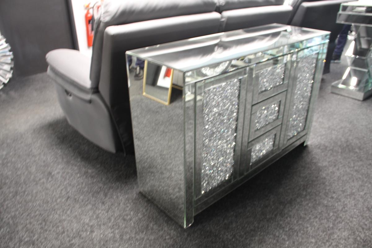 Roma 2 Door 3 Drawer Large Sideboard — Mirrored Furniture handmade to order by Langham Furniture, image 3 of 4