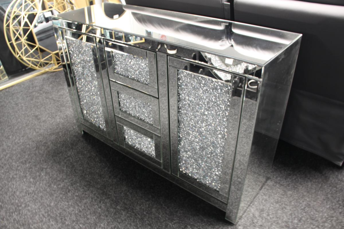 Roma 2 Door 3 Drawer Large Sideboard — Mirrored Furniture handmade to order by Langham Furniture, image 4 of 4