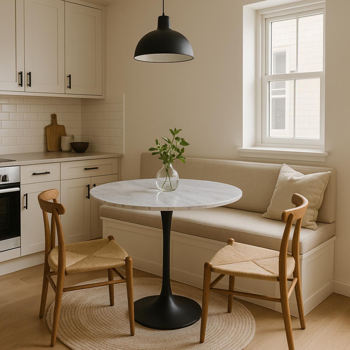 Bentley Round Table (0.9m) — Dining Tables handmade to order by Langham Furniture, image 1 of 13
