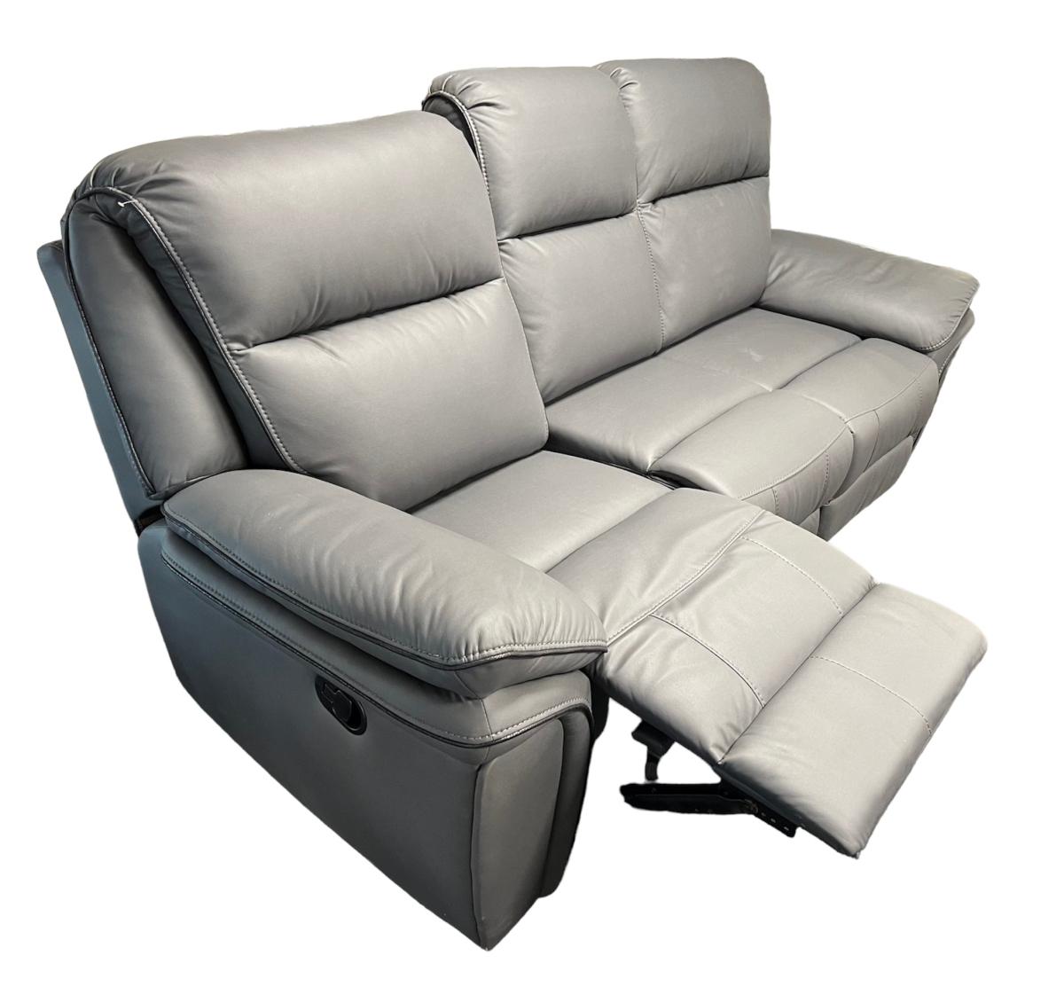 Montana Grey Recliner Sofa (3+2+1) — Sofas handmade to order by Langham Furniture, image 6 of 24