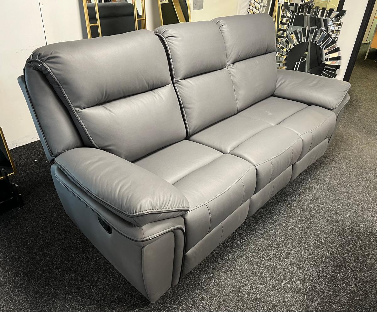 Montana Grey Recliner Sofa (3+2+1) — Sofas handmade to order by Langham Furniture, image 8 of 24