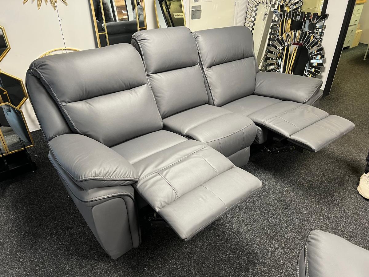 Montana Grey Recliner Sofa (3+2+1) — Sofas handmade to order by Langham Furniture, image 10 of 24