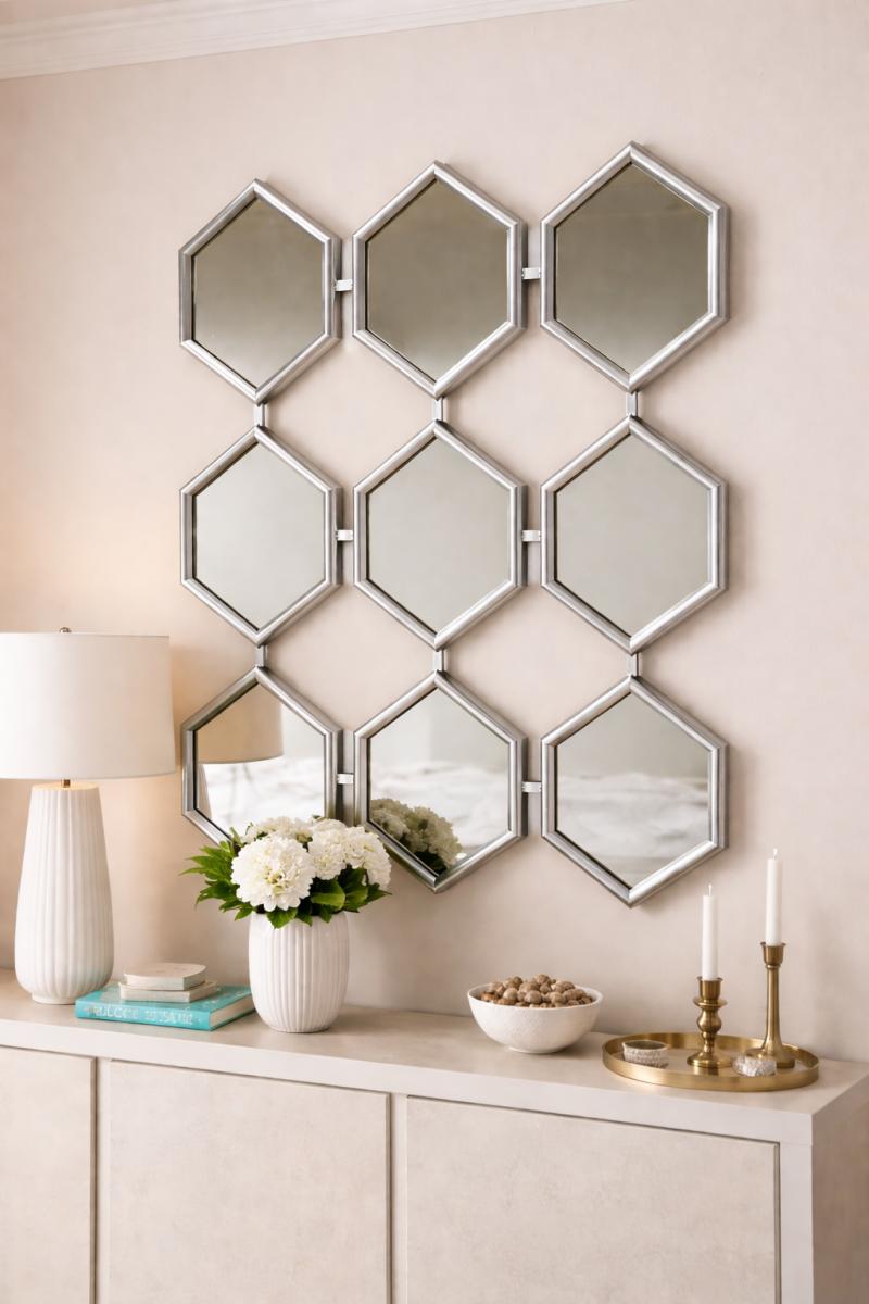 G-M007 Silver Mirror — Wall Mirrors handmade to order by Langham Furniture, image 1 of 4