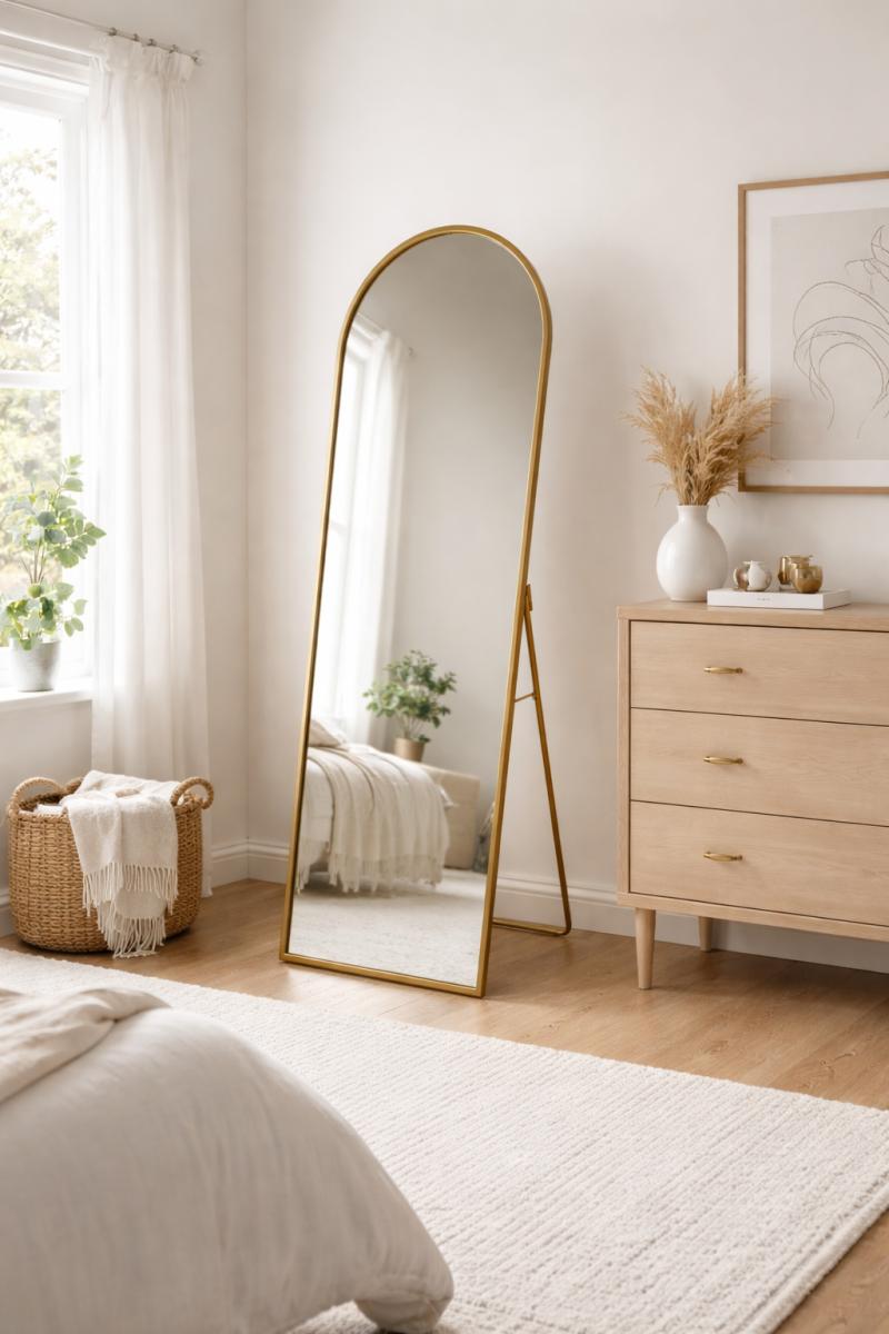 G-M011 Free-Standing Mirror — Wall Mirrors handmade to order by Langham Furniture, image 1 of 4