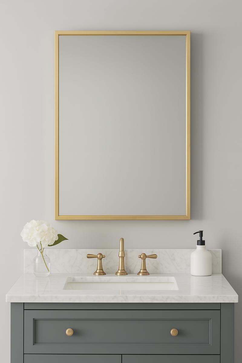 G-M004 Black Wall Mirror — Wall Mirrors handmade to order by Langham Furniture, image 2 of 3