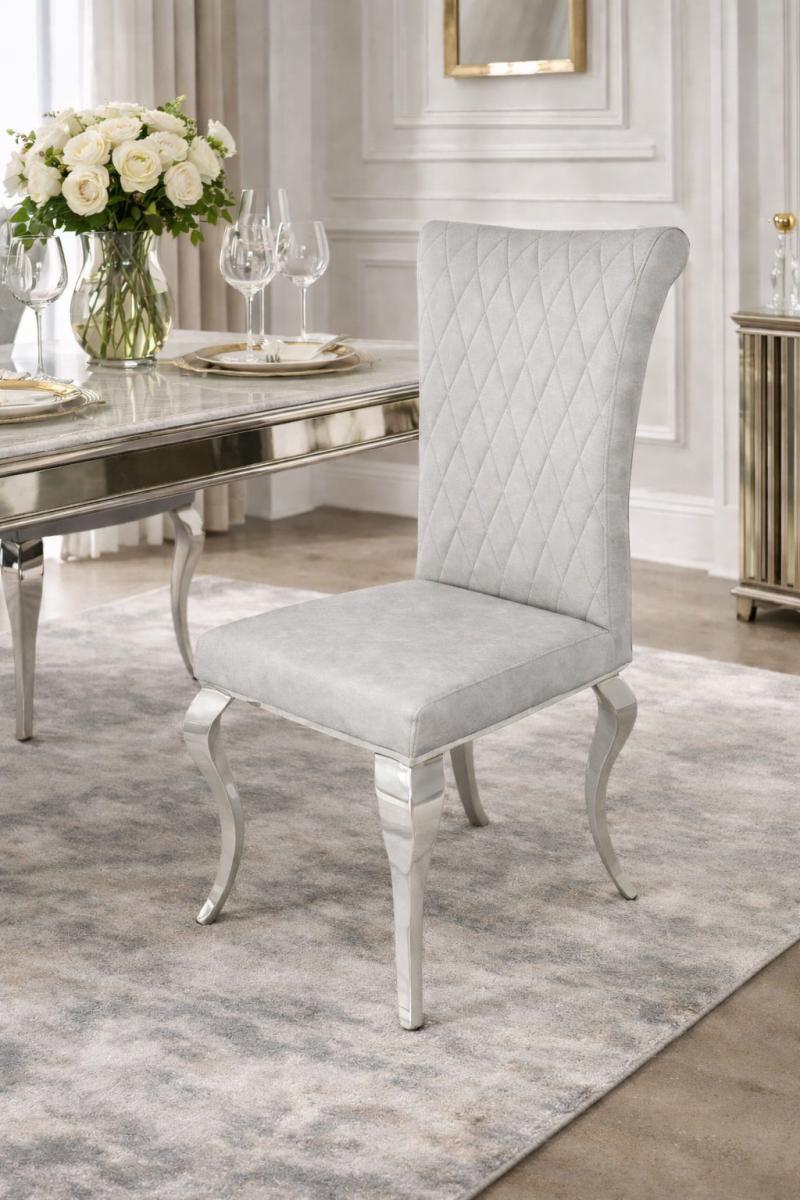 London PU Chair (Chrome Legs) — Dining Chairs handmade to order by Langham Furniture, image 2 of 20