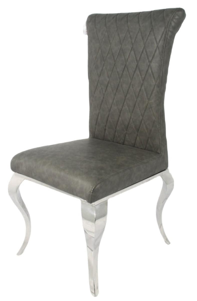 London PU Chair (Chrome Legs) — Dining Chairs handmade to order by Langham Furniture, image 4 of 20