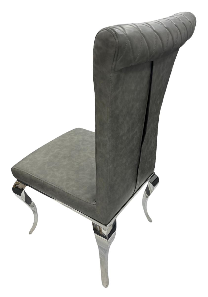 London PU Chair (Chrome Legs) — Dining Chairs handmade to order by Langham Furniture, image 7 of 20