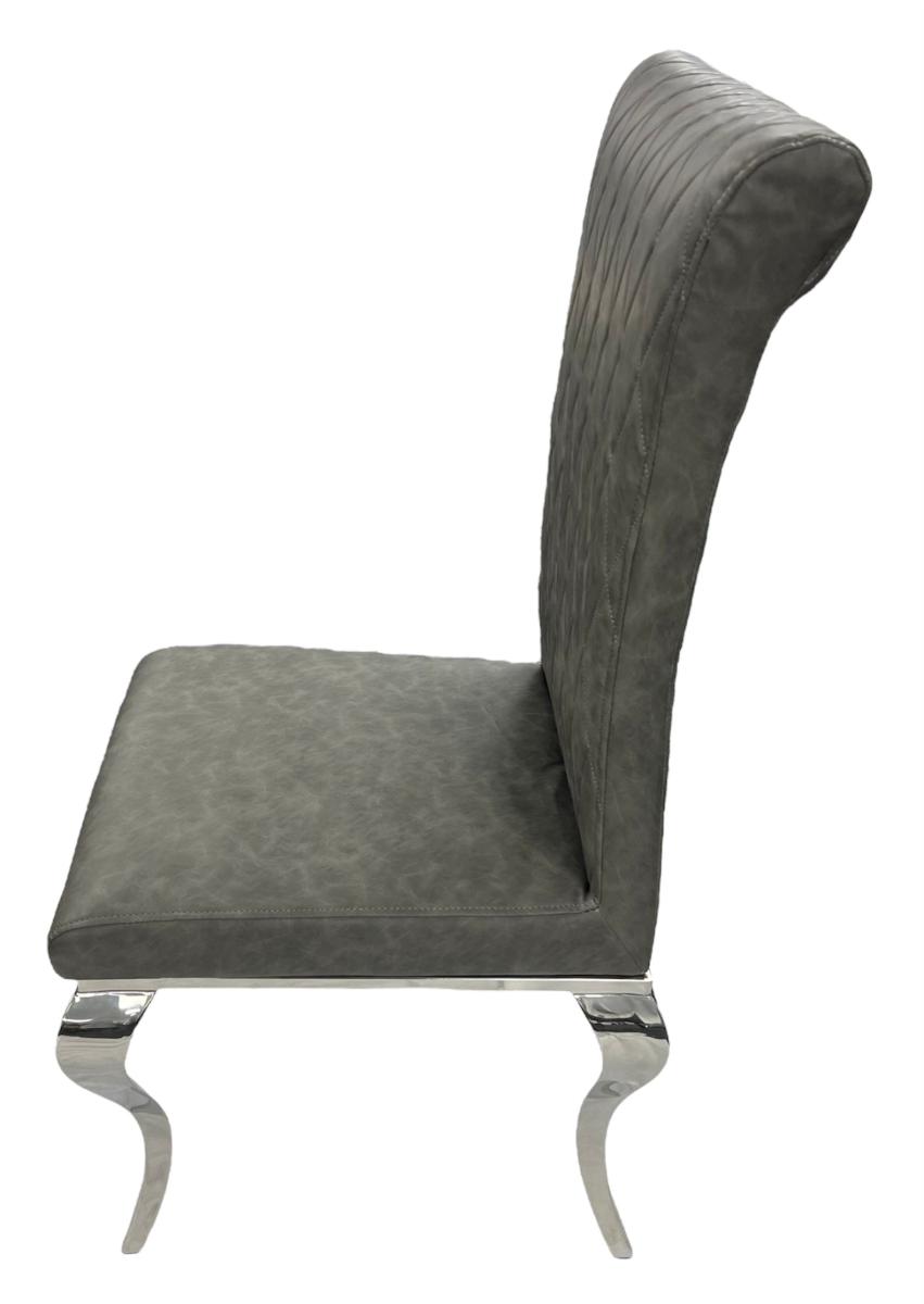London PU Chair (Chrome Legs) — Dining Chairs handmade to order by Langham Furniture, image 9 of 20