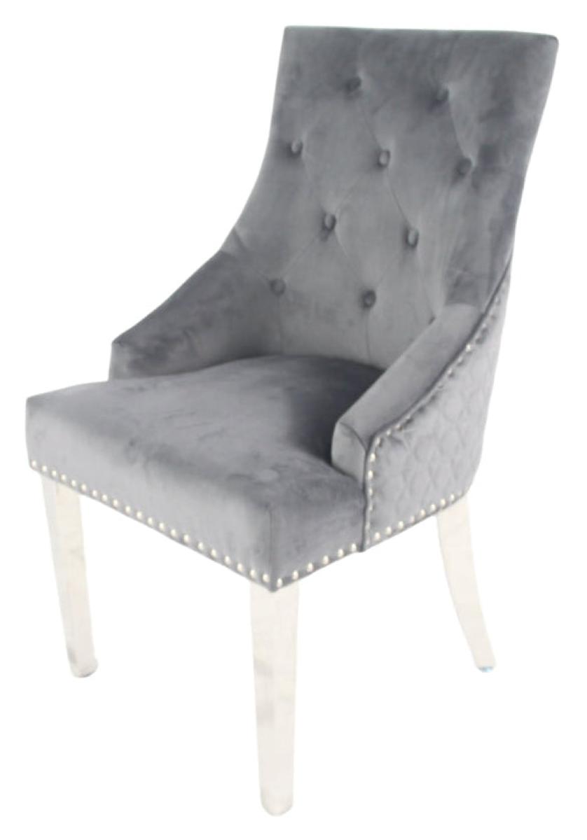 Roma Chair (No Knocker/Chrome Legs) — Dining Chairs handmade to order by Langham Furniture, image 2 of 10