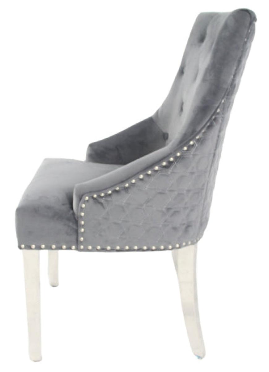 Roma Chair (No Knocker/Chrome Legs) — Dining Chairs handmade to order by Langham Furniture, image 3 of 10