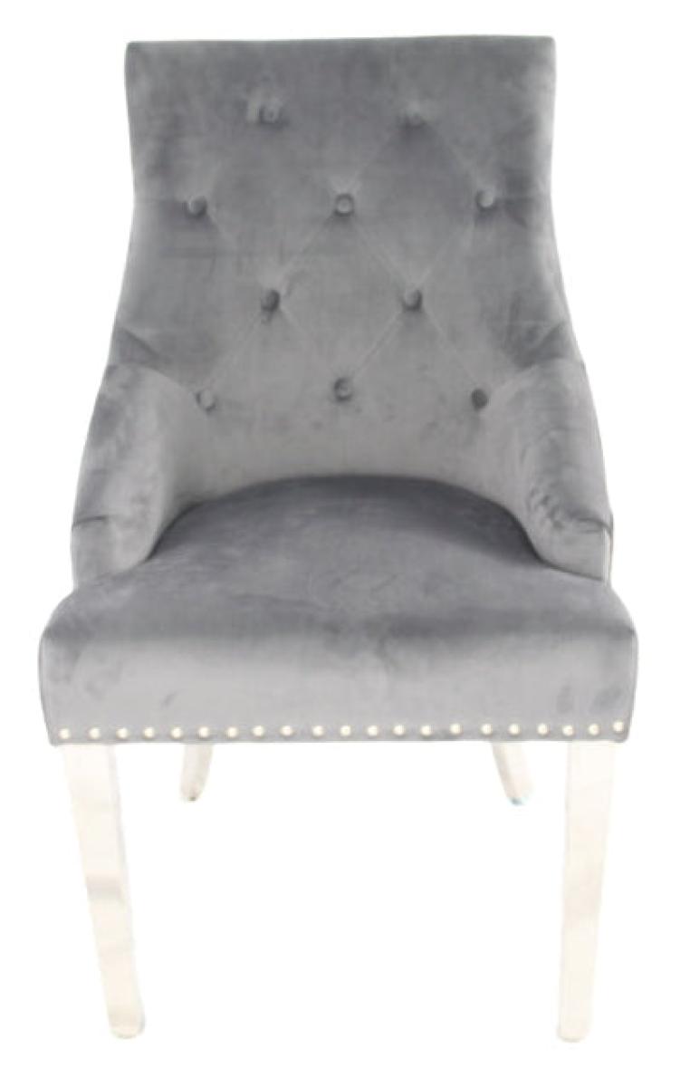Roma Chair (No Knocker/Chrome Legs) — Dining Chairs handmade to order by Langham Furniture, image 4 of 10