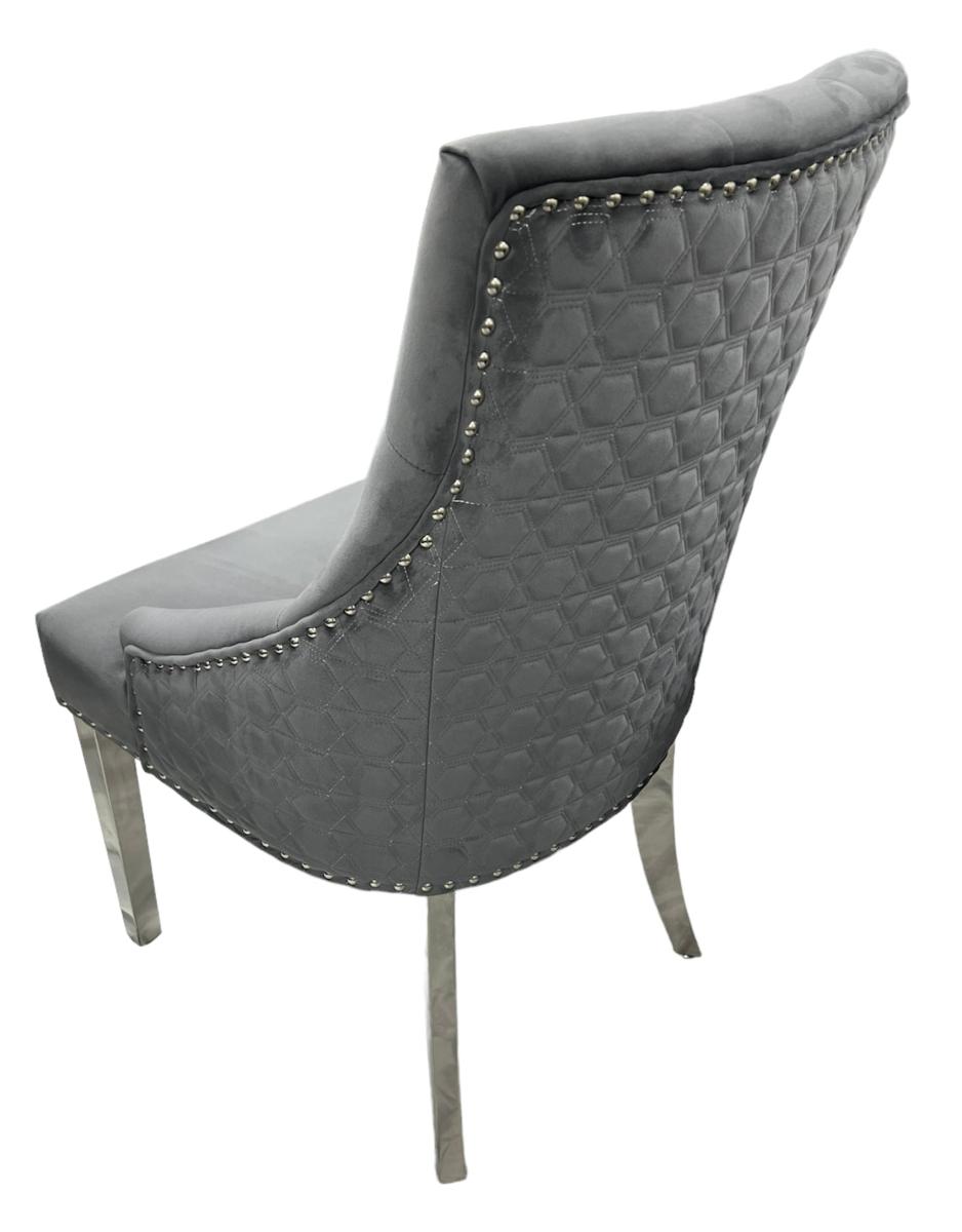 Roma Chair (No Knocker/Chrome Legs) — Dining Chairs handmade to order by Langham Furniture, image 6 of 10