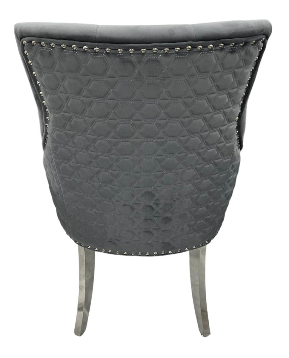 Roma Chair (No Knocker/Chrome Legs) — Dining Chairs handmade to order by Langham Furniture, image 7 of 10