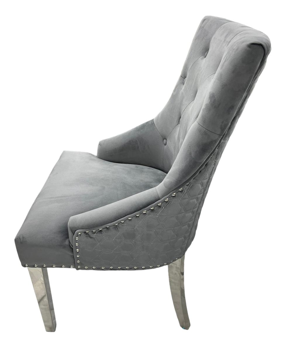 Roma Chair (No Knocker/Chrome Legs) — Dining Chairs handmade to order by Langham Furniture, image 8 of 10