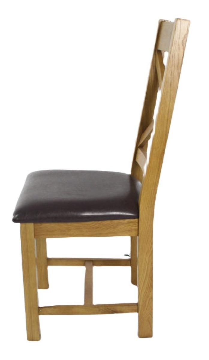 Torino Cross Back Chair (KD) — Dining Chairs handmade to order by Langham Furniture, image 3 of 6