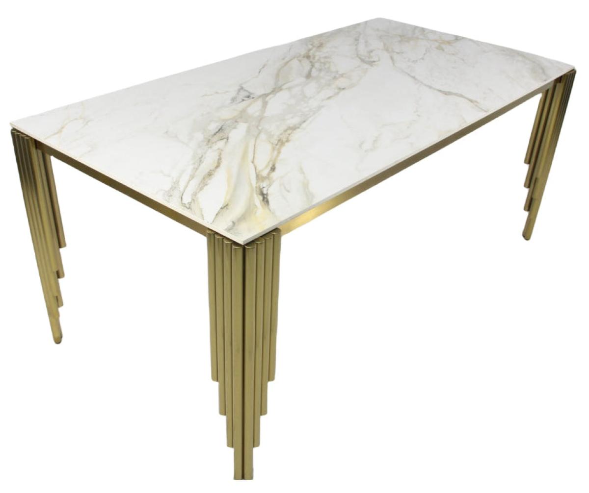 G-Mayfair Gold Dining Table (1.8m) — Dining Tables handmade to order by Langham Furniture, image 2 of 9