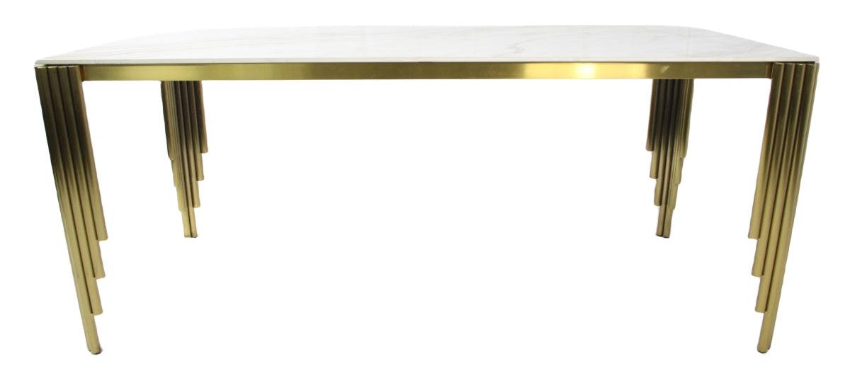G-Mayfair Gold Dining Table (1.8m) — Dining Tables handmade to order by Langham Furniture, image 6 of 9