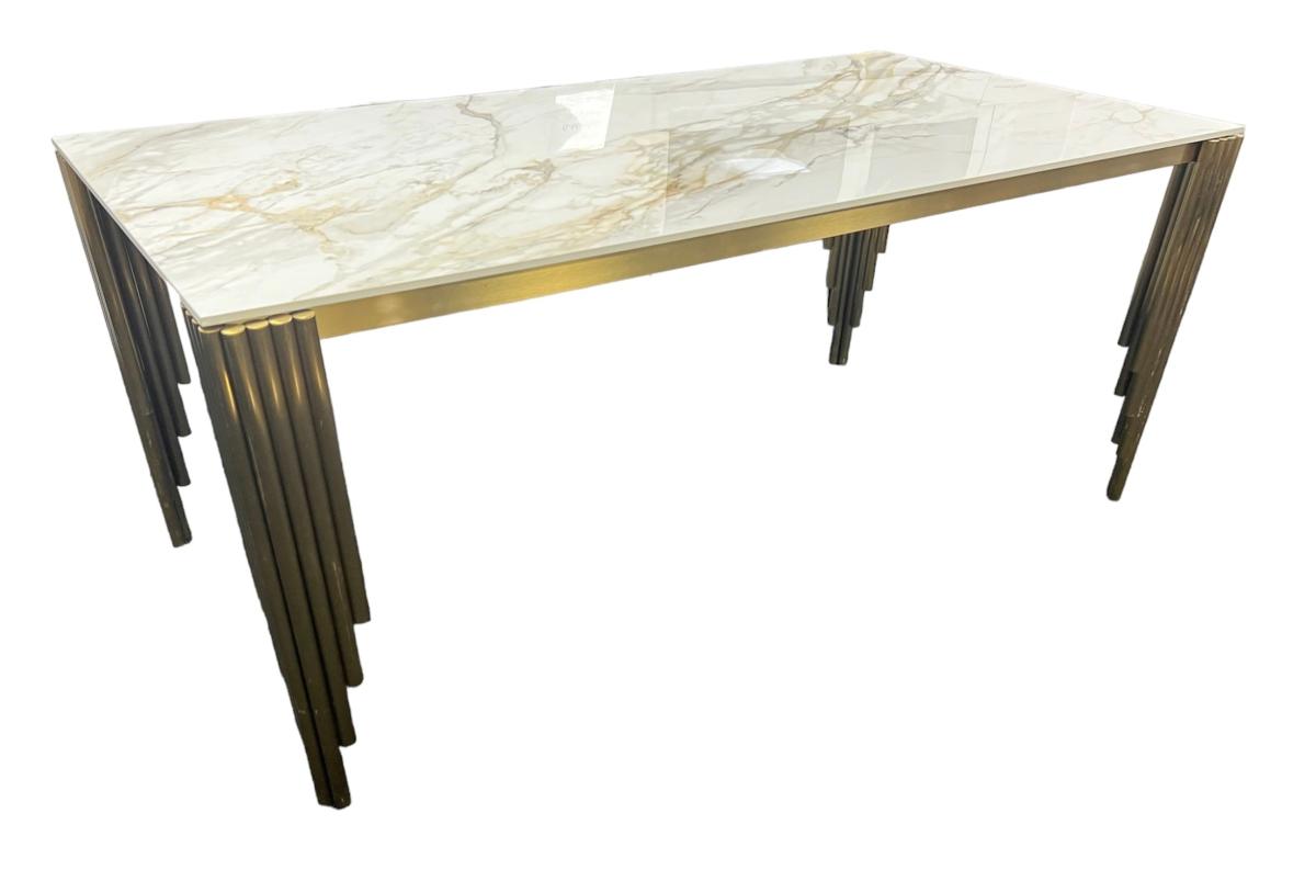 G-Mayfair Gold Dining Table (1.8m) — Dining Tables handmade to order by Langham Furniture, image 8 of 9
