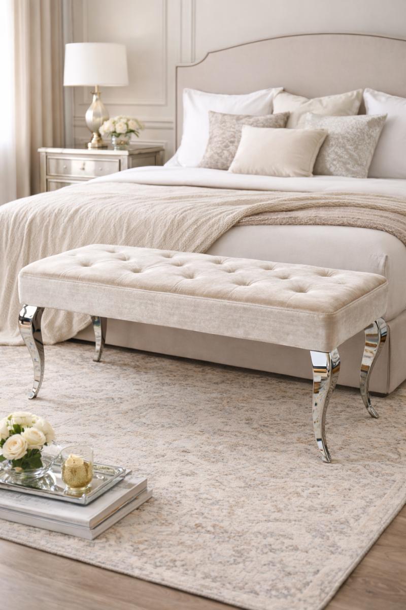 Lewis Mink Bench 110cm — Benches handmade to order by Langham Furniture, image 8 of 11