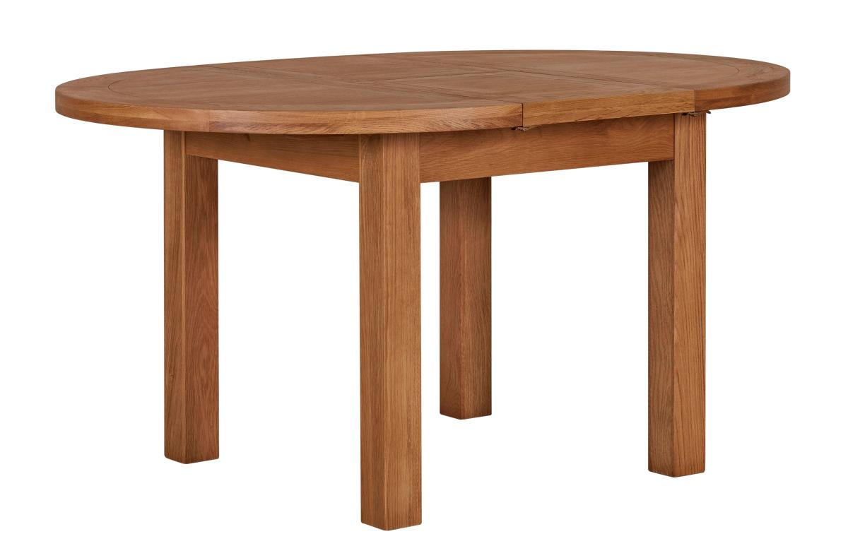 Torino 1.1m Round Extending Dining Table — Dining Tables handmade to order by Langham Furniture, image 2 of 5