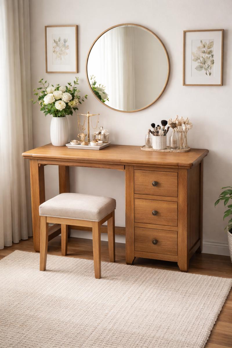 Torino Dressing Table — Dressing Tables handmade to order by Langham Furniture, image 1 of 2