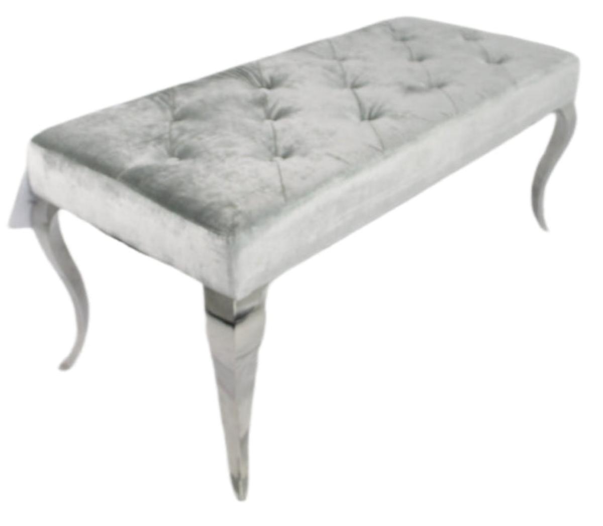 Lewis Silver Grey Bench 130/160cm — Benches handmade to order by Langham Furniture, image 2 of 7