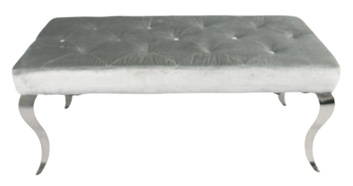 Lewis Silver Grey Bench 130/160cm — Benches handmade to order by Langham Furniture, image 3 of 7