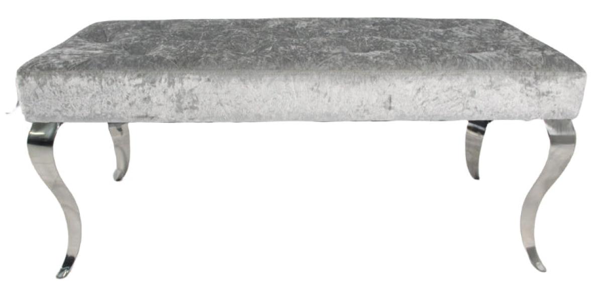 Lewis Silver Grey Bench 130/160cm — Benches handmade to order by Langham Furniture, image 6 of 7