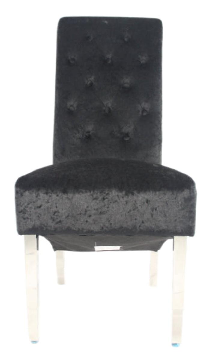 Lucy 01 Chair (Lion Knocker/Chrome Legs) — Dining Chairs handmade to order by Langham Furniture, image 5 of 14