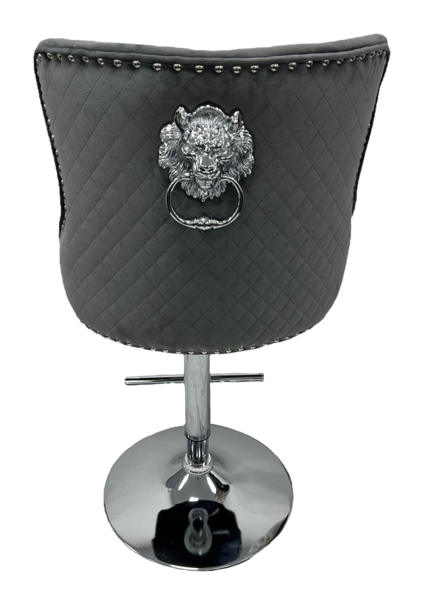 Mayfair Bar Stool (Lion Knocker) — Bar Stools handmade to order by Langham Furniture, image 2 of 16