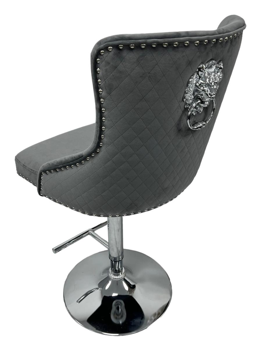 Mayfair Bar Stool (Lion Knocker) — Bar Stools handmade to order by Langham Furniture, image 3 of 16