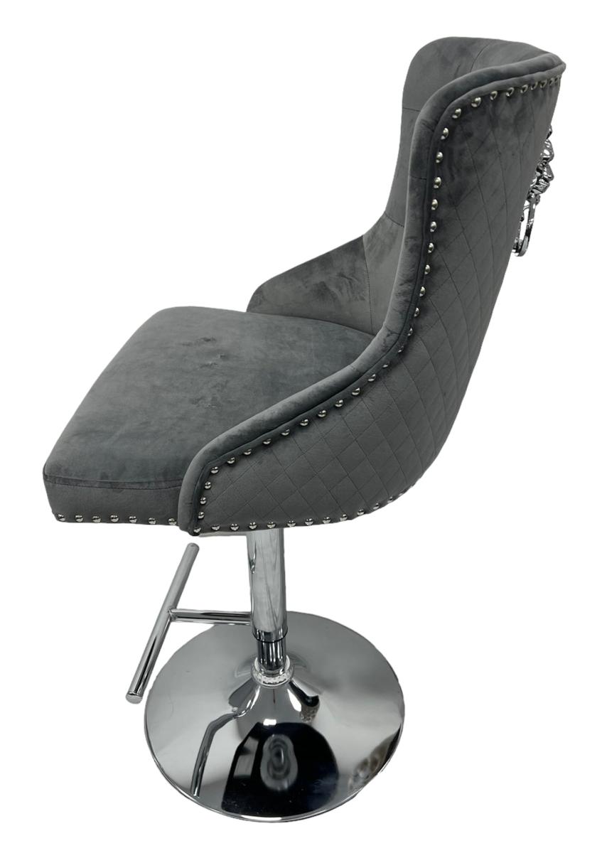 Mayfair Bar Stool (Lion Knocker) — Bar Stools handmade to order by Langham Furniture, image 4 of 16