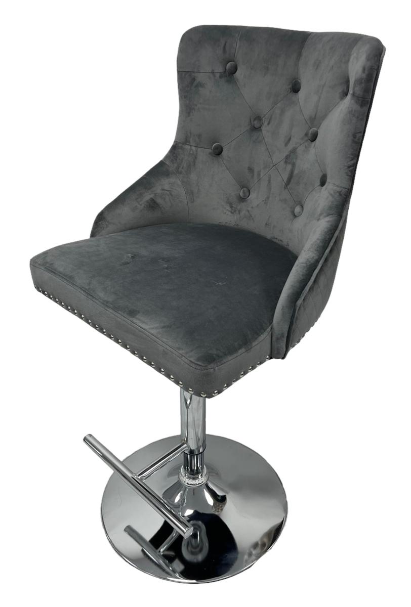 Mayfair Bar Stool (Lion Knocker) — Bar Stools handmade to order by Langham Furniture, image 5 of 16