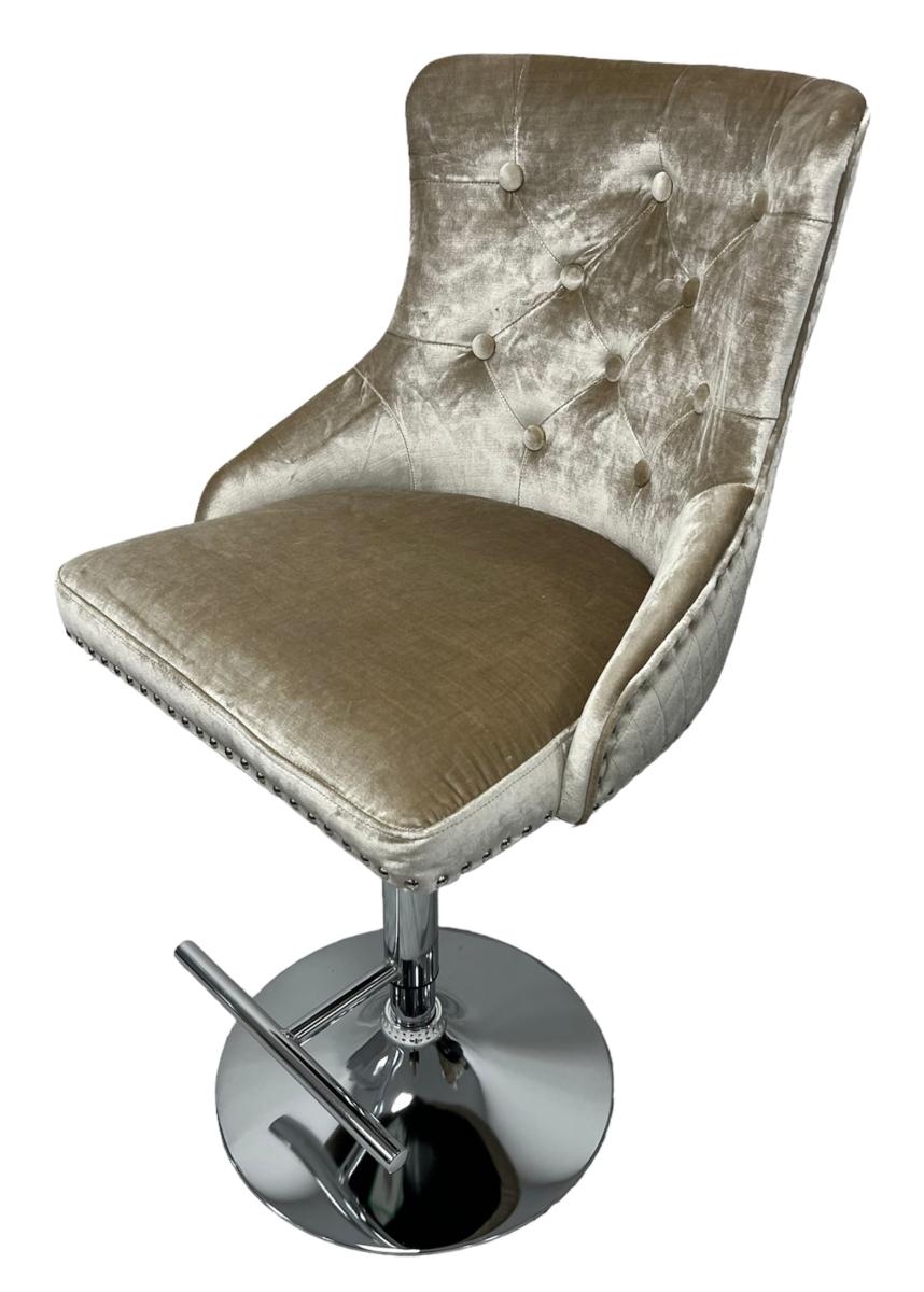 Mayfair Bar Stool (Lion Knocker) — Bar Stools handmade to order by Langham Furniture, image 10 of 16