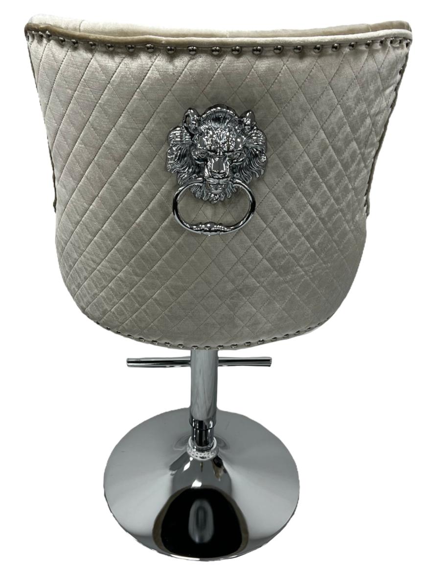 Mayfair Bar Stool (Lion Knocker) — Bar Stools handmade to order by Langham Furniture, image 11 of 16