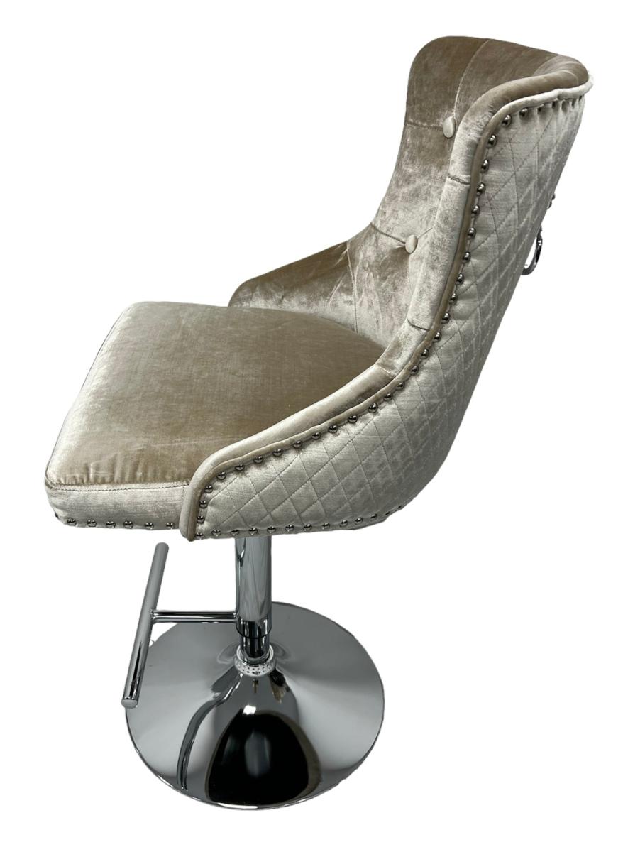 Mayfair Bar Stool (Lion Knocker) — Bar Stools handmade to order by Langham Furniture, image 12 of 16