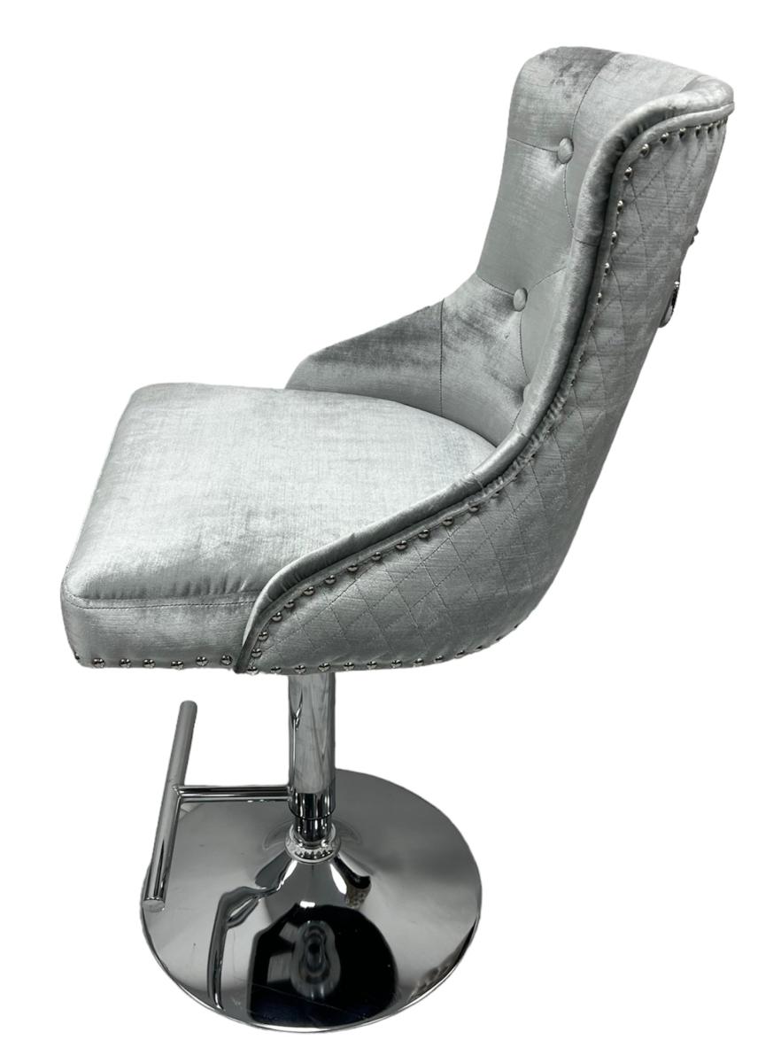 Mayfair Bar Stool (Lion Knocker) — Bar Stools handmade to order by Langham Furniture, image 14 of 16