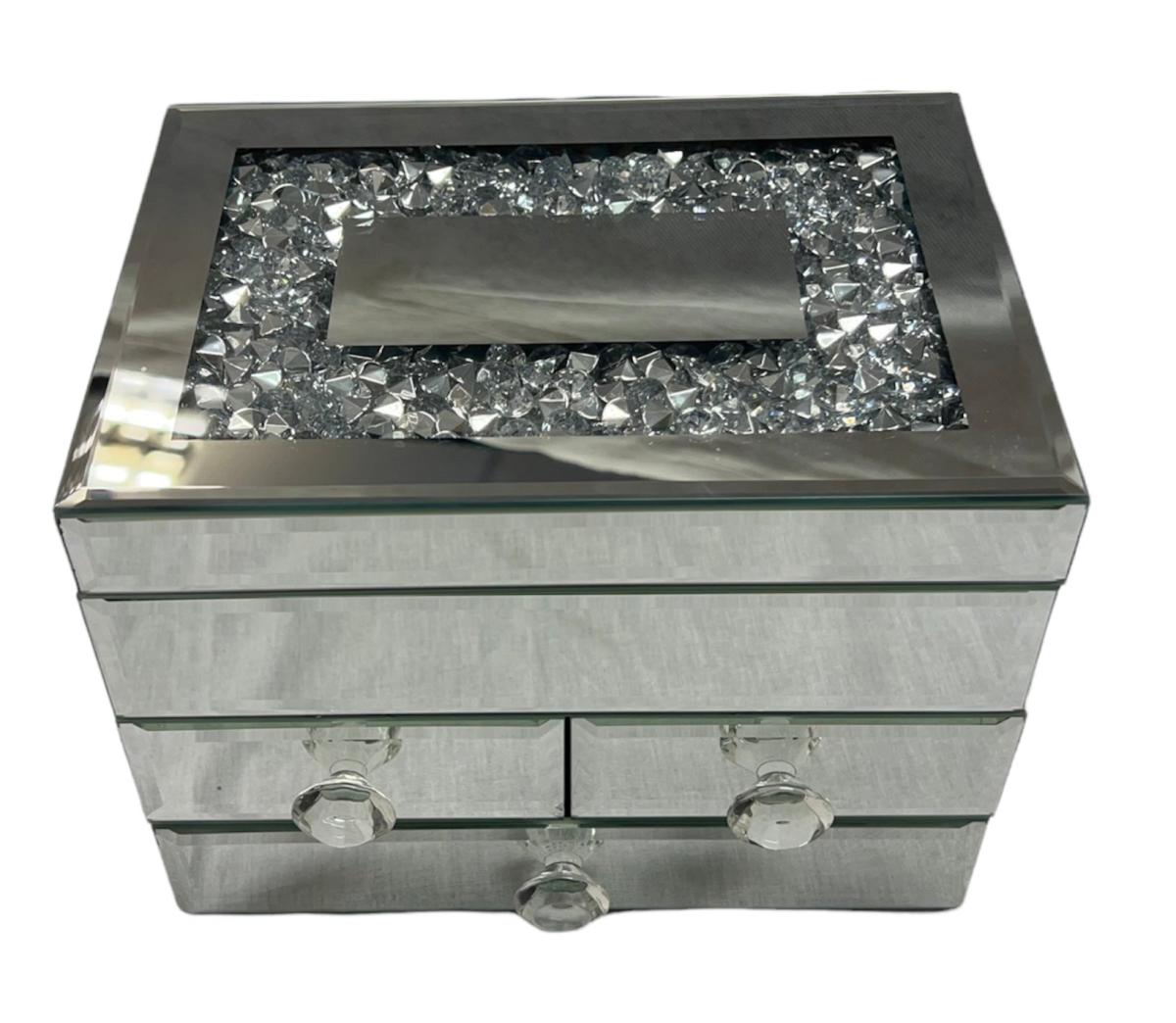 Jewellery Box with Drawers — Mirror Ornaments handmade to order by Langham Furniture, image 3 of 7