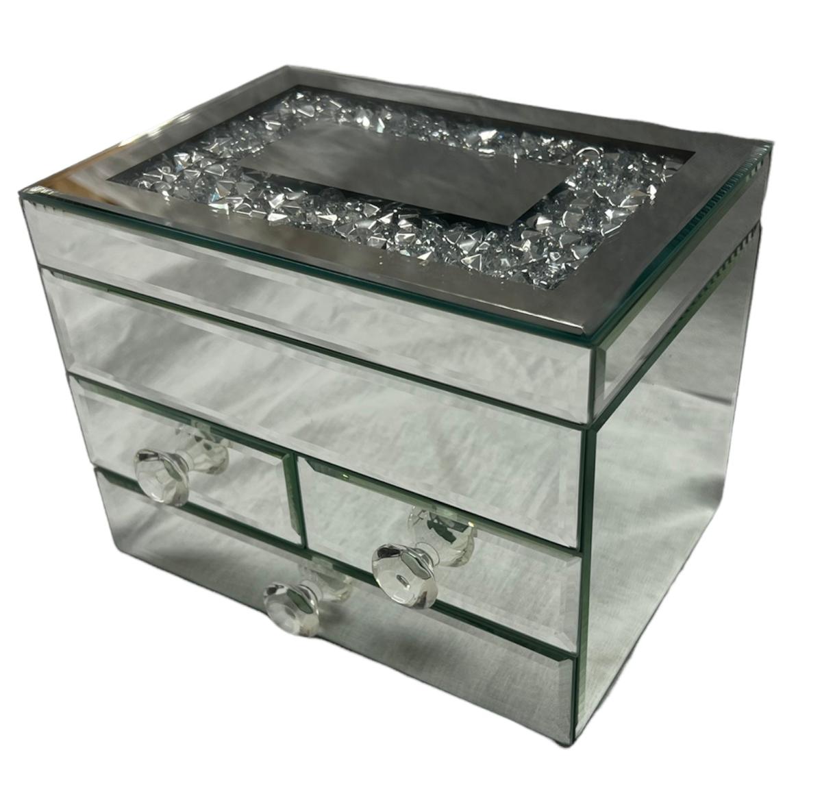 Jewellery Box with Drawers — Mirror Ornaments handmade to order by Langham Furniture, image 4 of 7
