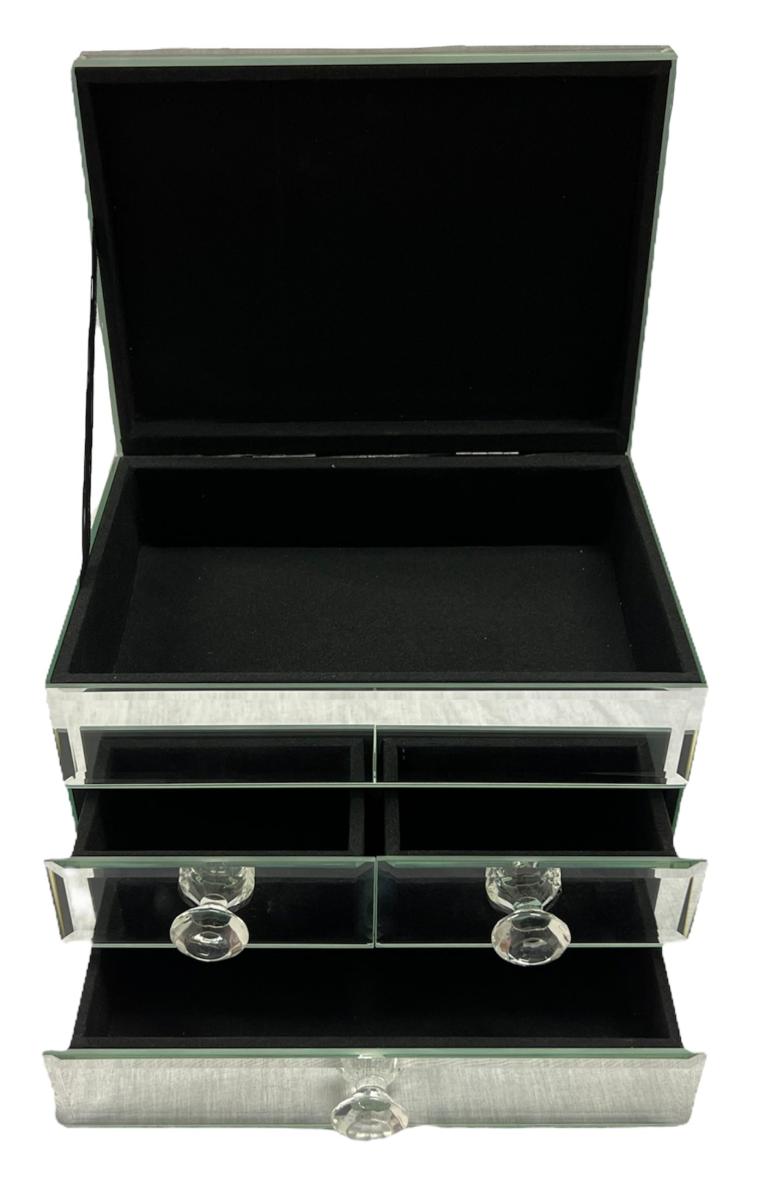 Jewellery Box with Drawers — Mirror Ornaments handmade to order by Langham Furniture, image 5 of 7