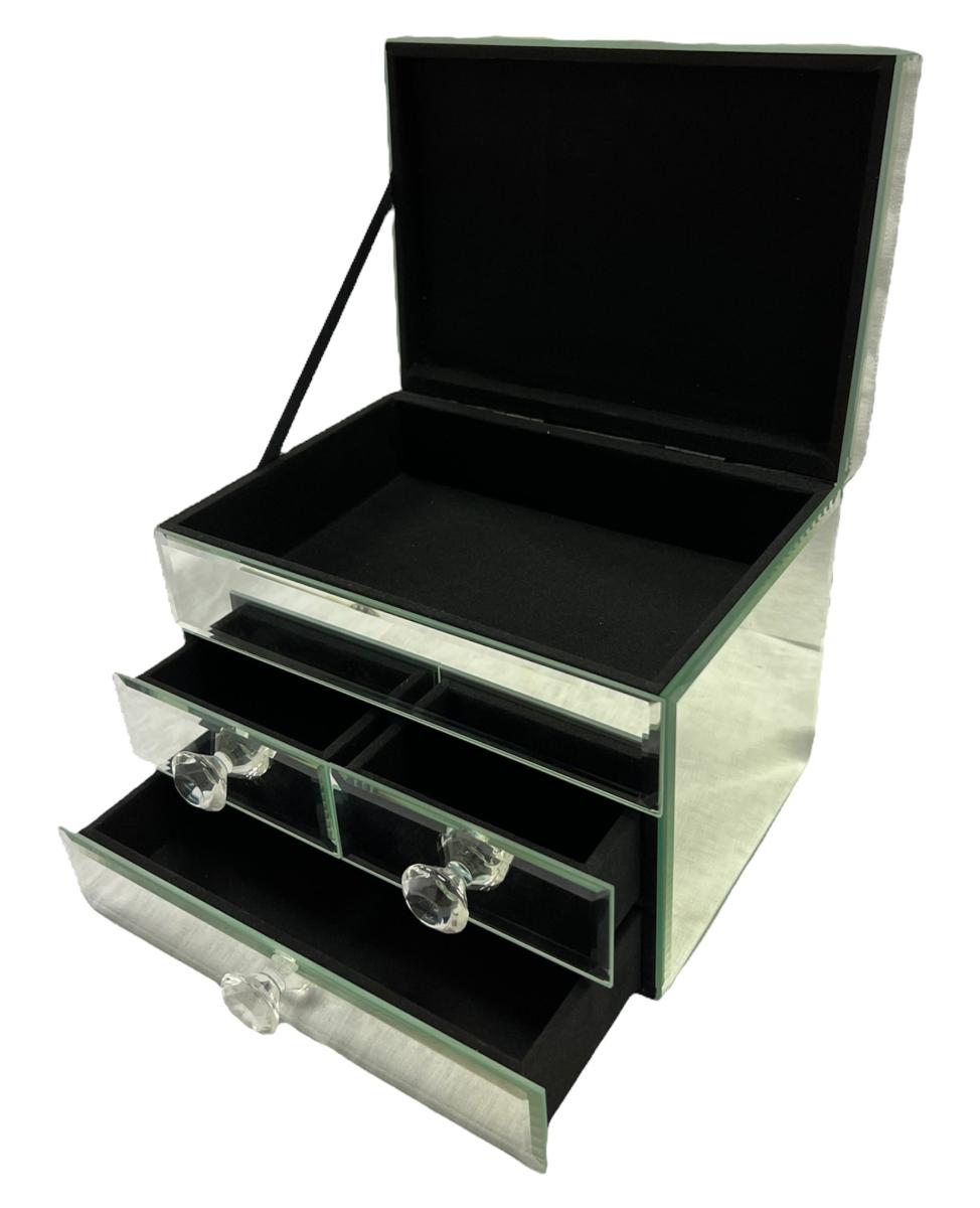 Jewellery Box with Drawers — Mirror Ornaments handmade to order by Langham Furniture, image 7 of 7
