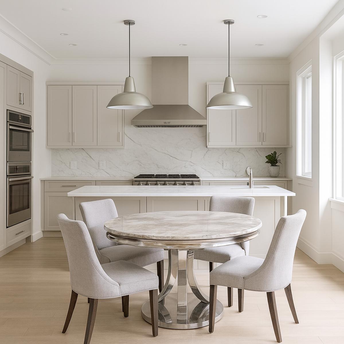 London Round Table (1.3m) — Dining Tables handmade to order by Langham Furniture, image 1 of 7