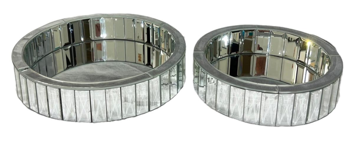 Mirror Tray (Round) — Mirror Ornaments handmade to order by Langham Furniture, image 2 of 4