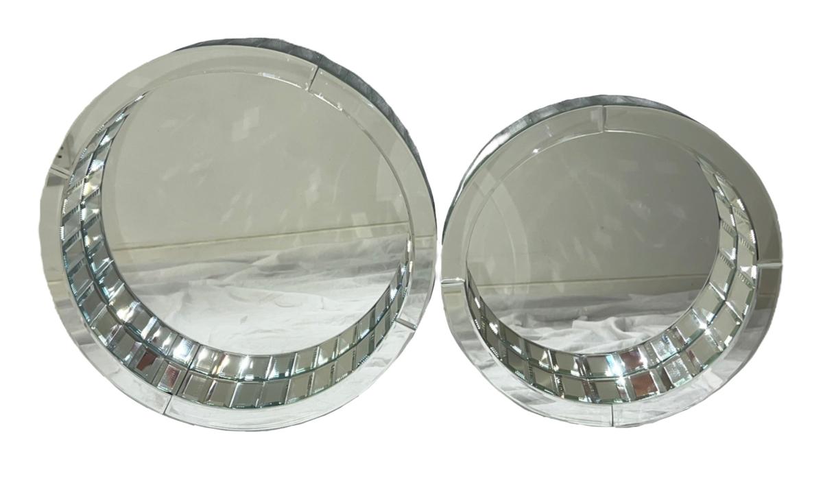 Mirror Tray (Round) — Mirror Ornaments handmade to order by Langham Furniture, image 3 of 4