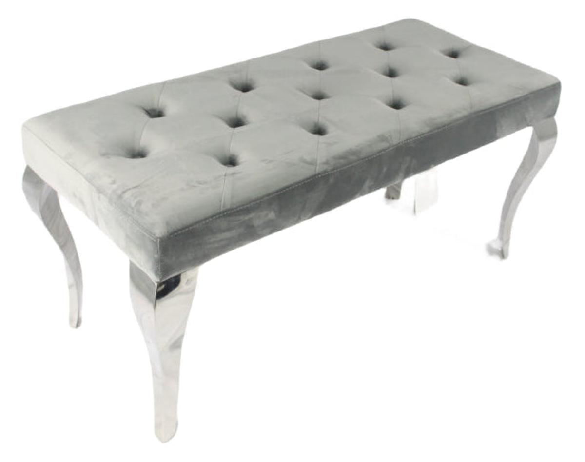 Lewis Dark Grey Bench 110/130/160cm — Benches handmade to order by Langham Furniture, image 2 of 7
