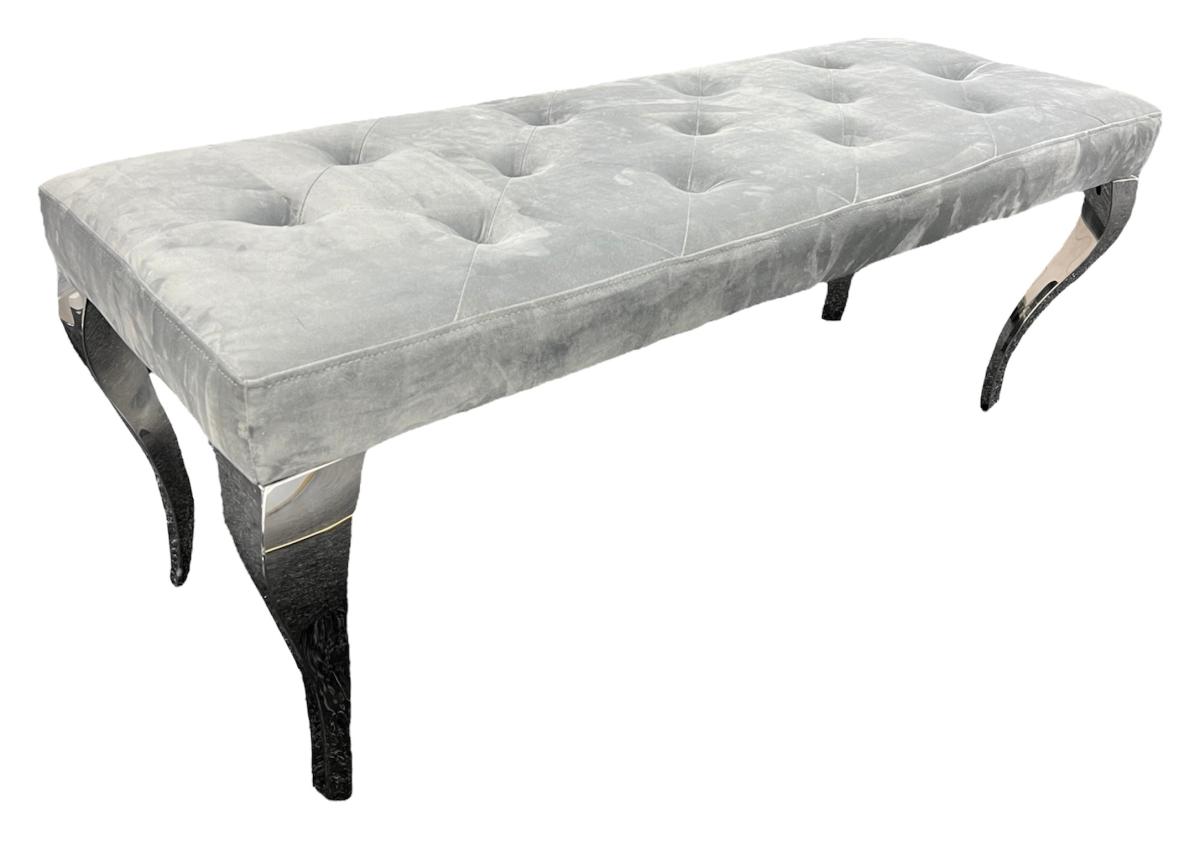 Lewis Dark Grey Bench 110/130/160cm — Benches handmade to order by Langham Furniture, image 7 of 7